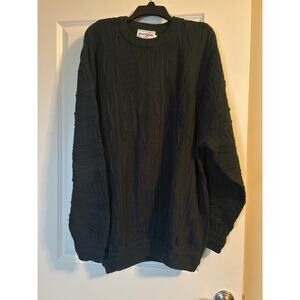 GUC Bagazio Men's Blue Crew Neck Knit Sweater 30% Wool Size Large
